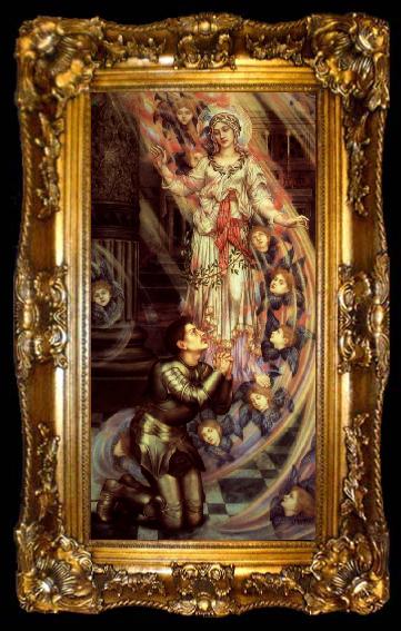 framed  Evelyn De Morgan Our Lady of Peace, ta009-2